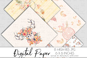 boho chic digital paper, boho dream, a Pattern Graphic by Personal Epiphany (Thumbnail 3 of 3)