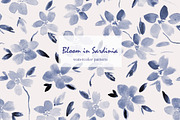 Bloom in Sardinia - pattern, a Pattern Graphic by Katerina Tova (Thumbnail 1 of 9)
