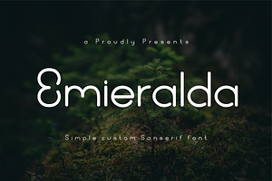 Emieralda Font, a Sans Serif Font by ponuppo