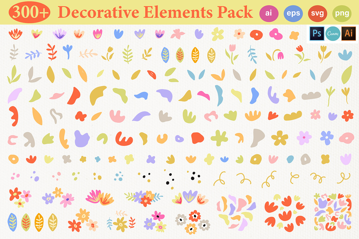 300+ Organic Modern Flowers Atelier, an Object Graphic by Katrinelly (Photo 5 of 9)