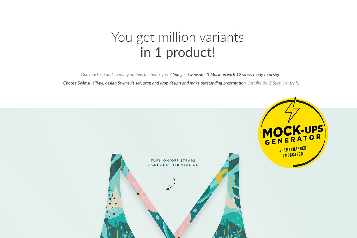 Mega Bundle Swimsuits 36x Mock-ups, a Print Template by Mocca Mockups Store (Photo 13 of 16)