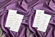 Wedding Menu Mockup Purple Silk, a Product Mockup by TatiMockup (Thumbnail 3 of 3)