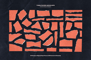 Torn Paper Mockups & Textures