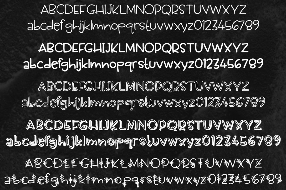 Scamper - a five-font family preview 2
