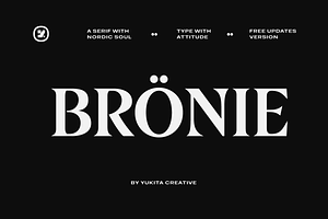 Bronie – Classic Serif, a Serif Font by Yukita Creative