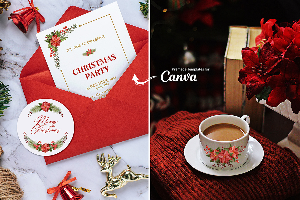 Christmas Florals, Poinsettia, an Object Graphic by ilonitta (Photo 4 of 18)
