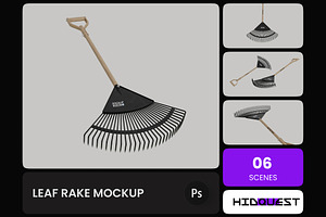 Leaf Rake Mockup