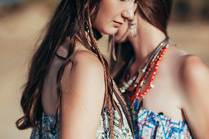 Close up of attractive young woman containing accessories, attractive, and