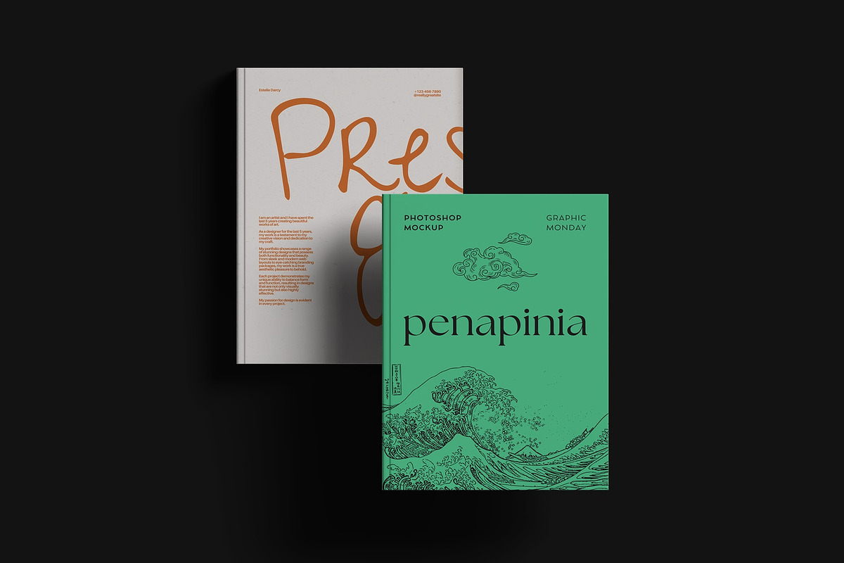 Book Mockups Set, a Books & Magazine Mockup by Sweetdady (Photo 5 of 19)