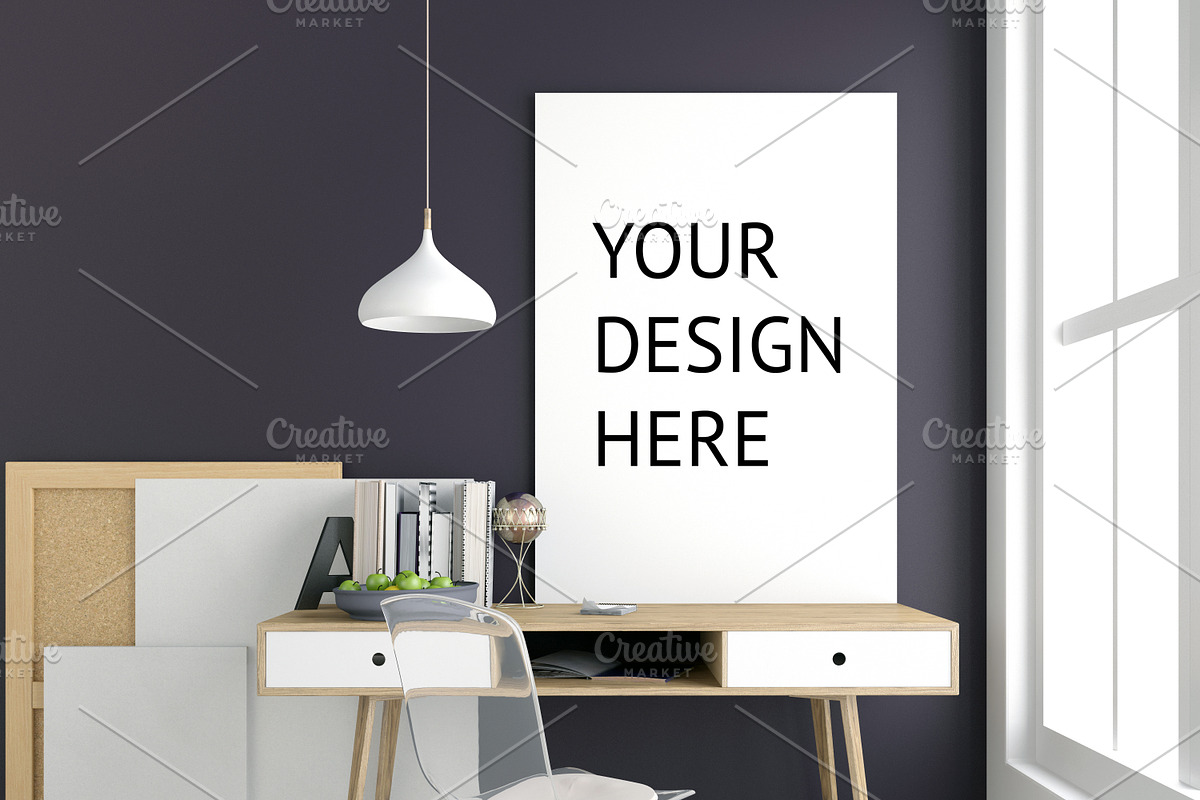 10 workplace poster mock up, a Print Template by ChromiumHeart (Photo 11 of 11)