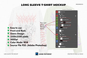 Long Sleeve T-shirt Mockup, a Shirt Mockup by Irhasalfahad (Thumbnail 2 of 3)