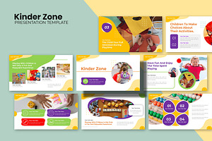 Kinder Zone Children Education PPT