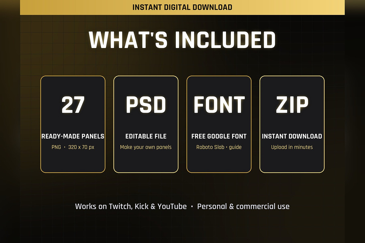 Poker Players Twitch & Kick Panels, an Object Graphic by Gear Store (Photo 5 of 5)