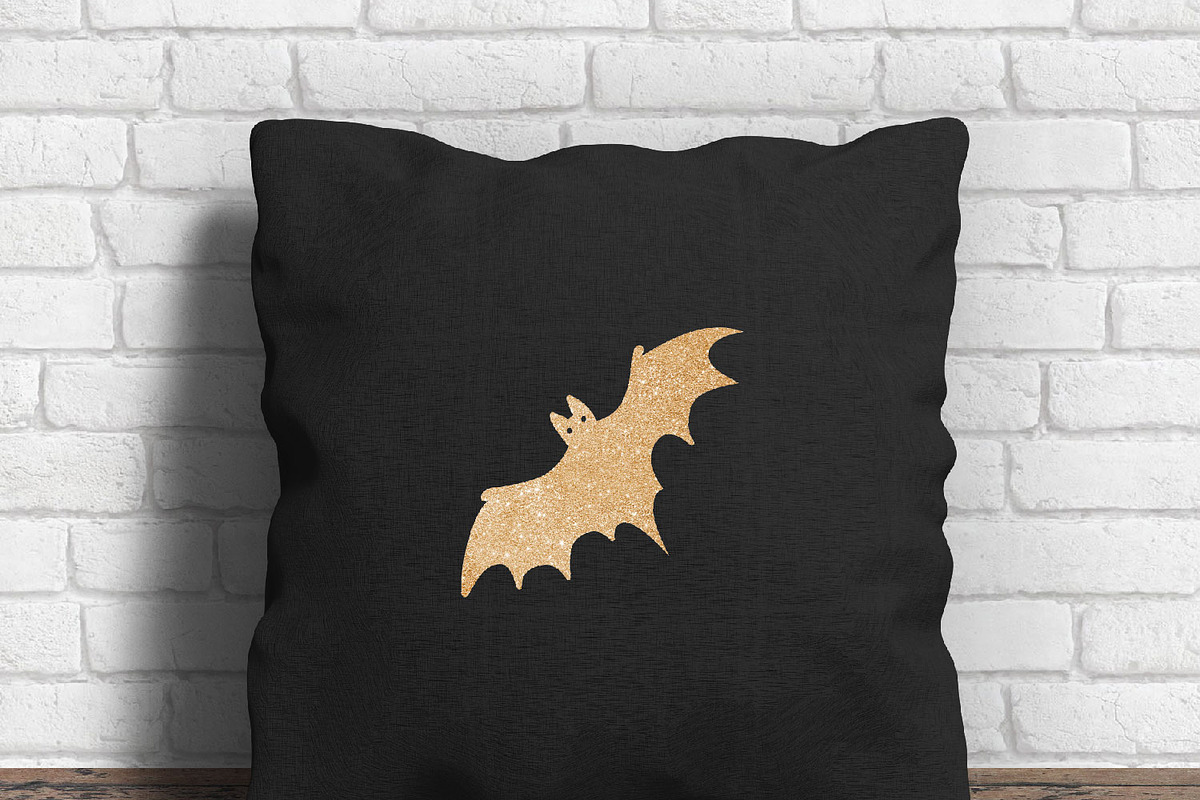 Gold Halloween Silhouette Clipart, a Graphic by ConfettiBears (Photo 5 of 5)