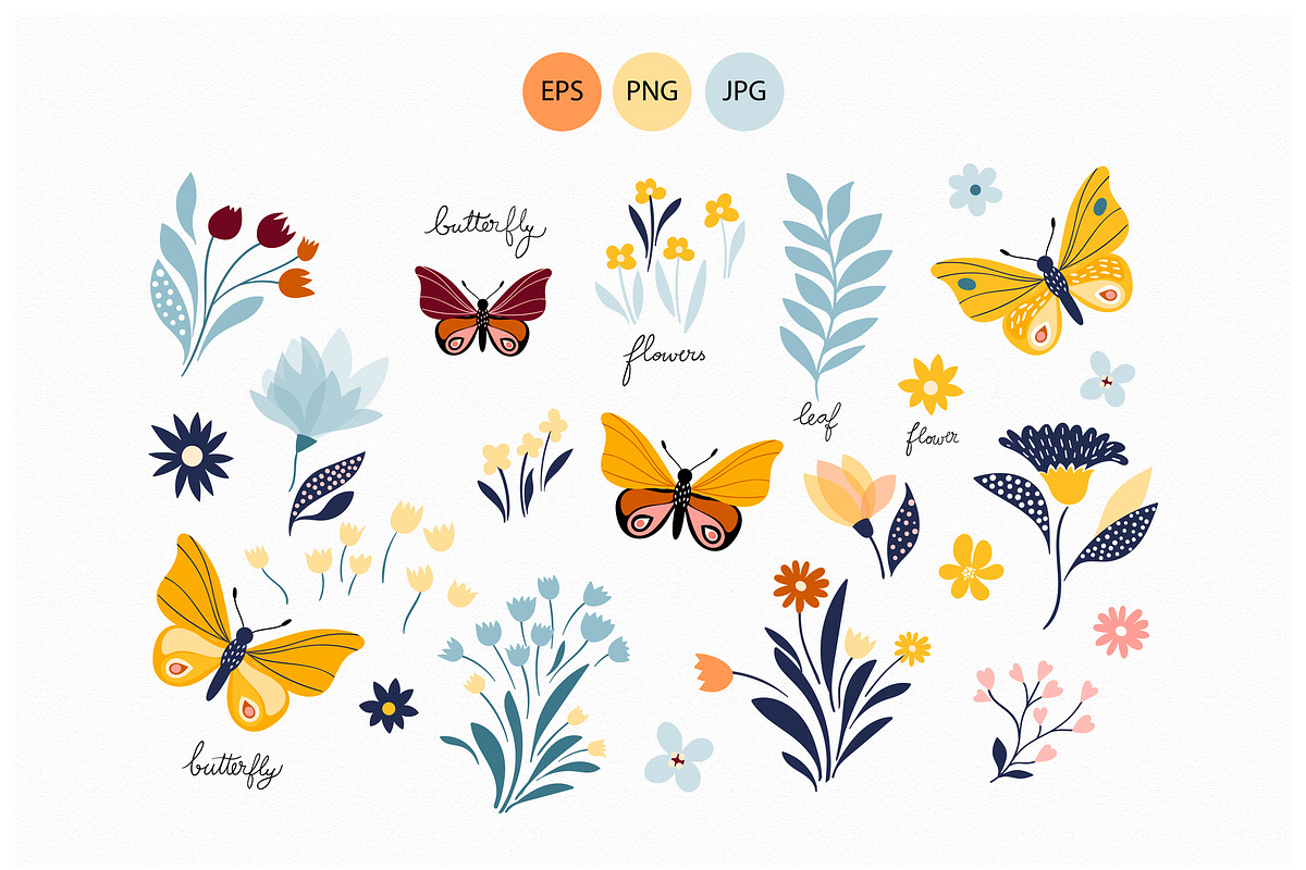 Butterflies seamless patterns set, a Pattern Graphic by Letto studio (Photo 4 of 4)