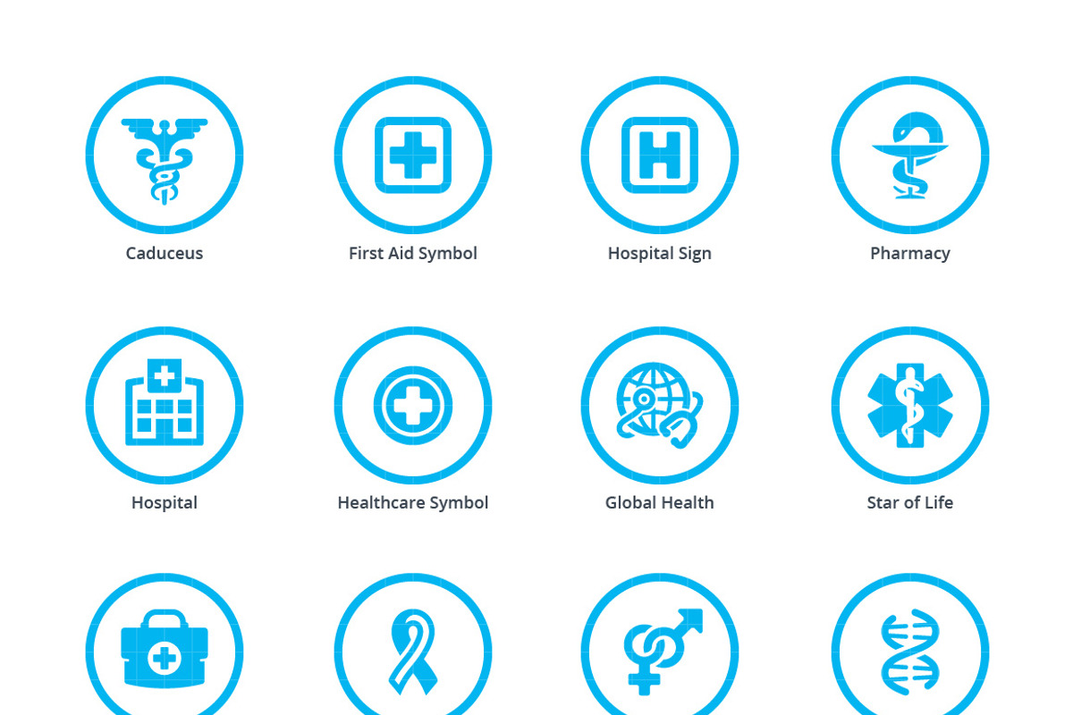 Medical Icons Set 1 - Blue Circles, an Icon by introwiz1 (Photo 2 of 2)
