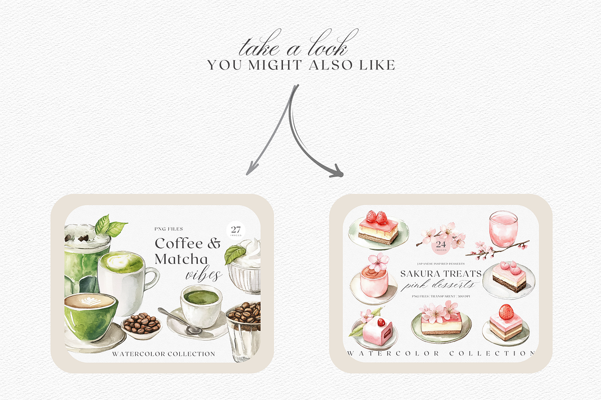 Watercolor Japanese Desserts &Coffee, a Decorative Illustration by ThaismotaCreativeCo (Photo 6 of 7)