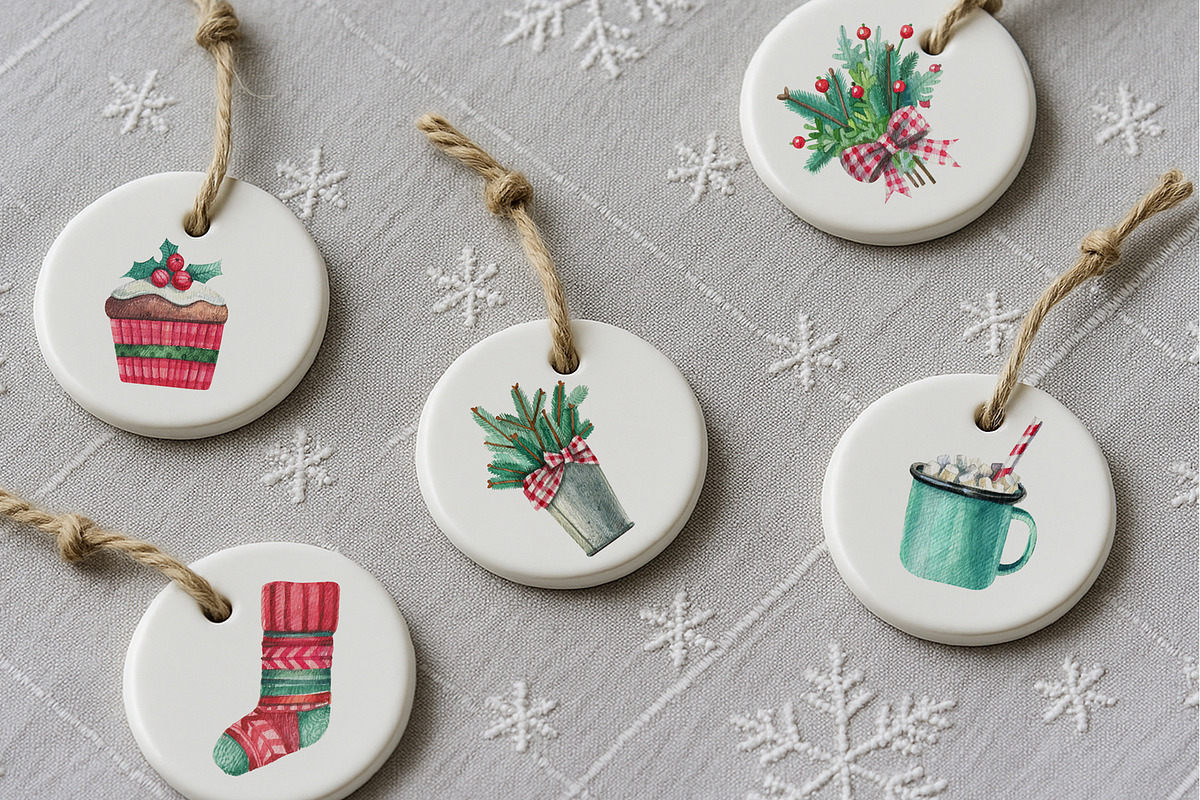 Christmas Collection, a Decorative Illustration by Watercolor by Tonia Tkach (Photo 8 of 9)