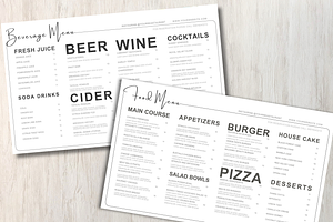 Food & Drink Menu Template, a Templates & Theme by iloveTemplate