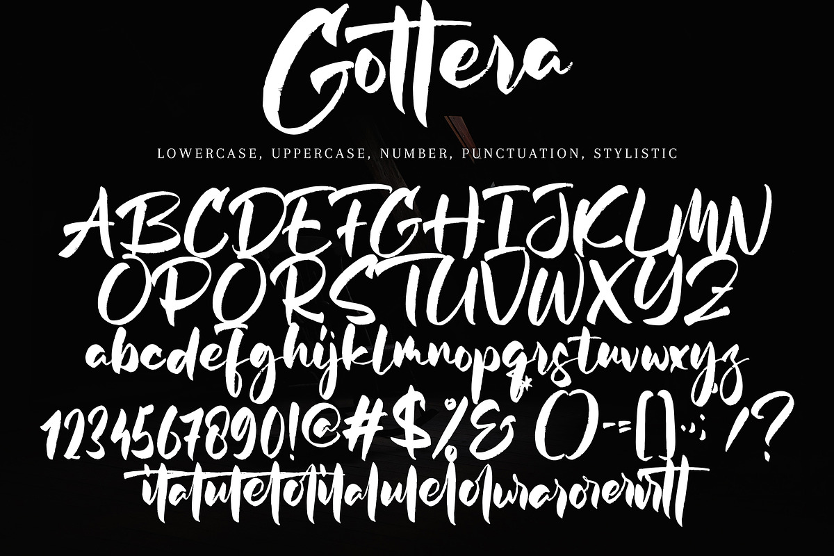 Gottera, a Script Font by pineungtype (Photo 7 of 7)