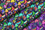 Magic Mushrooms, a Pattern Graphic by Alona Savchuk (Thumbnail 6 of 7)
