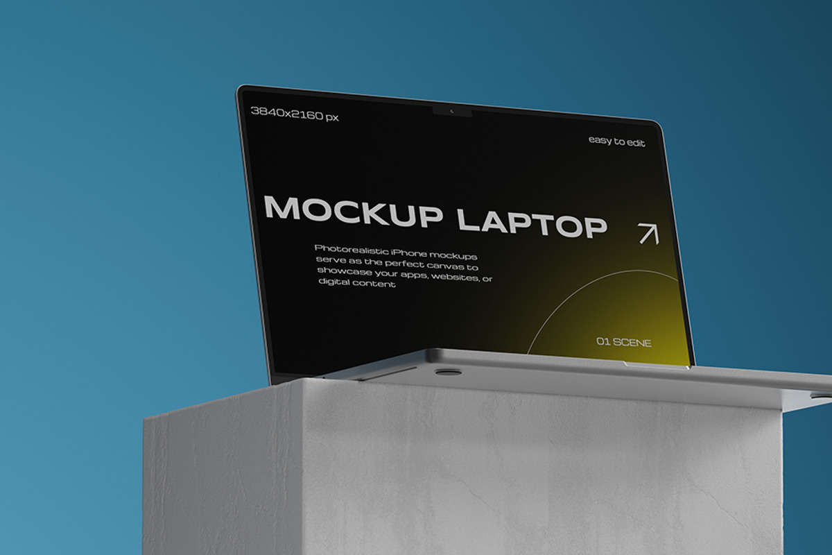 Laptop Mockup, a Mac Mockup by Pixel_Vision_Store (Photo 2 of 5)