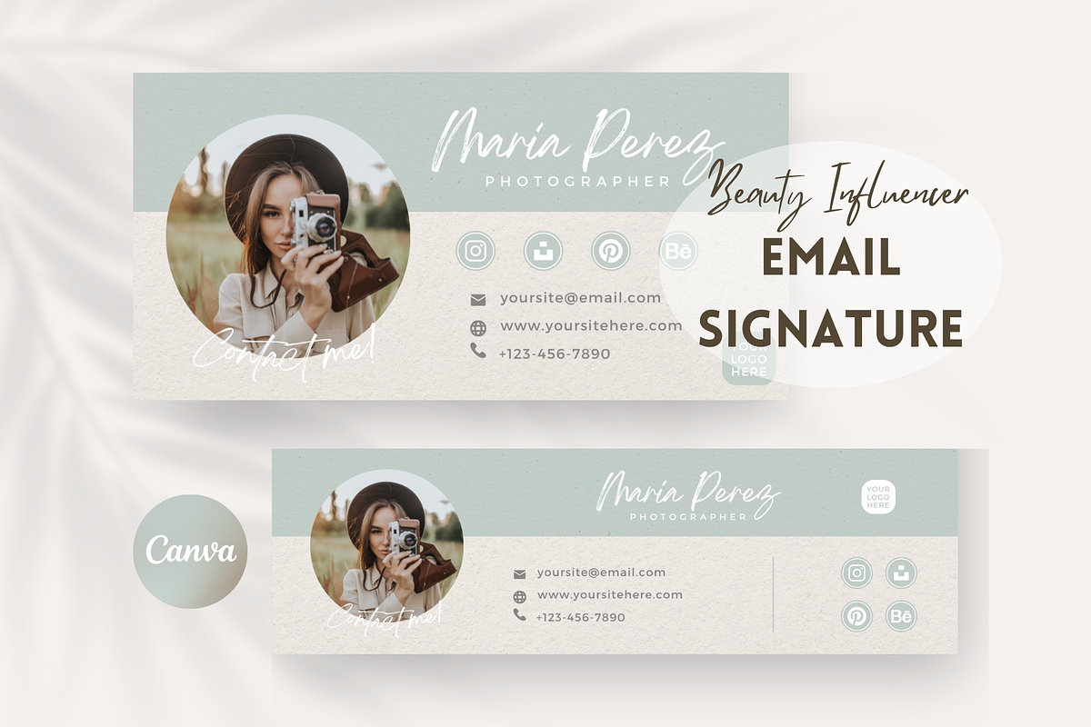 Photographer Email Signature Canva, an Email Template by Golden Horizons Studio (Photo 1 of 10)
