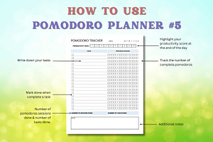 Pomodoro Planner & Tracker