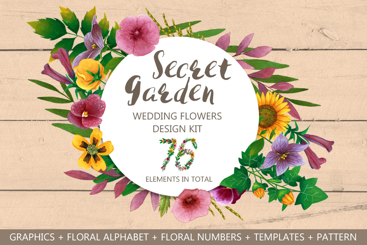 Wedding Flowers - Secret Garden, a Decorative Illustration by Lisa's Balcony (Photo 14 of 14)