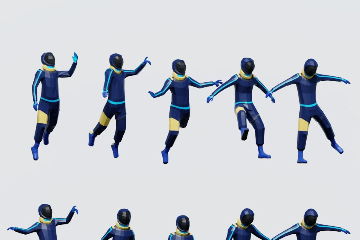 Low Poly Astronauts, a Characters & Person 3D Model by Studio Ochi (Photo 6 of 11)