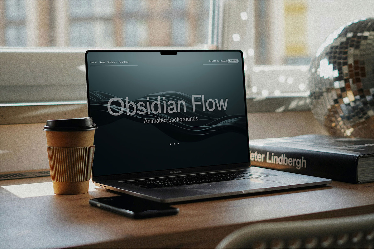 Obsidian Flow - Animated Backgrounds, a Texture Graphic by Mio Buono (Photo 4 of 7)