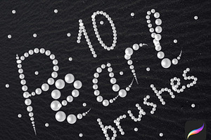 10 Procreate Pearls Brushes Set