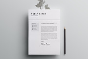 3 Page Resume Template | INDD + DOCX, a Resume Template by Basic Creations (Thumbnail 3 of 5)
