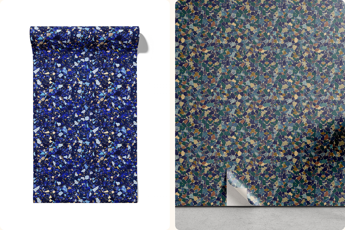Lapis Terrazzo Patterns, a Pattern Graphic by Ninterints (Photo 8 of 10)
