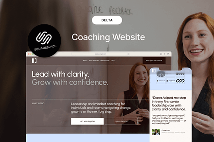 Coaching/Consulting Website Template, a Squarespace Template by WebInAWeek