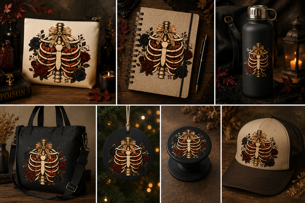 Dark Academia Halloween Png Bundle, an Object Graphic by Daisy Design (Photo 14 of 21)
