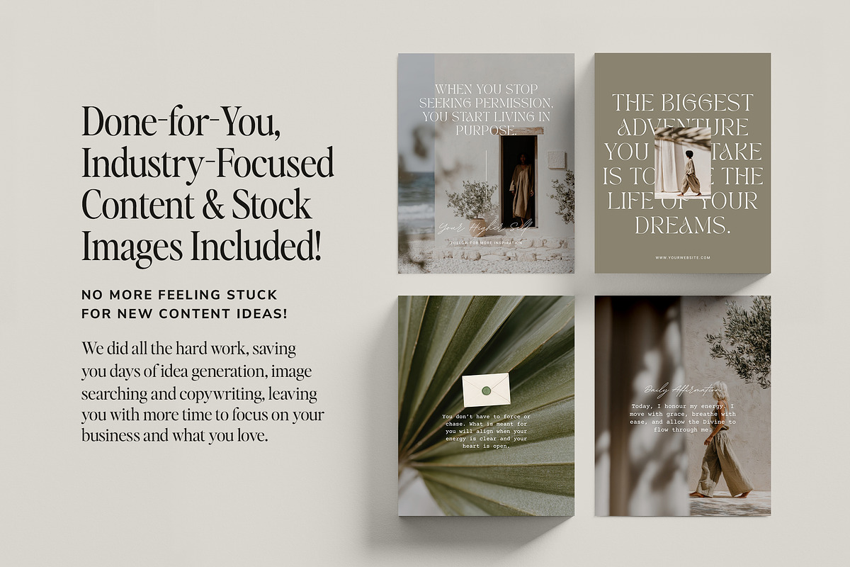Holistic Wellness Instagram Pack, a Social Media Template by Studio Loire (Photo 3 of 10)