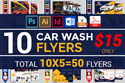 10 Car Wash Flyers Bundle 90% OFF, a Flyer Template by Imagine Design Studio (Thumbnail 1 of 22)