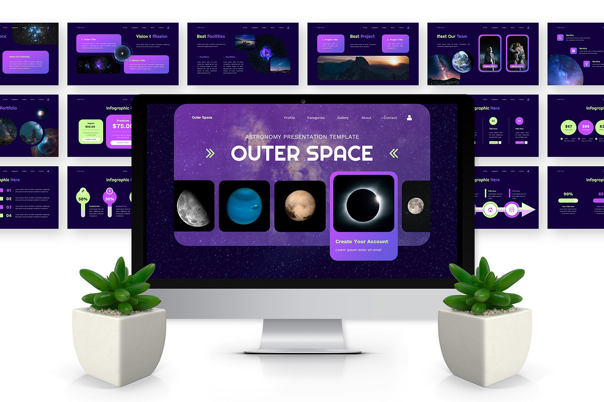 Outer Space - Astronomy Google Slide preview 2