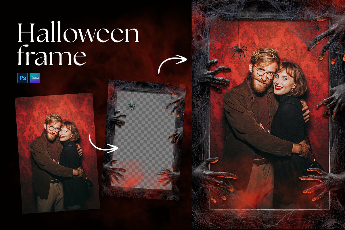 Halloween Photo Frame Flyer Template, a Layer Style Add-On by DesignerCandies (Photo 7 of 7)