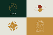 Nature boho logos & vector kit, a Templates & Theme by Suluna (Thumbnail 10 of 13)