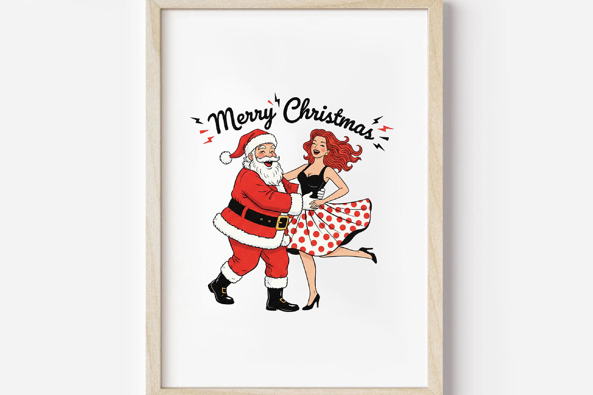 Merry Christmas Dancing Santa PNG, an Illustration by DreamArtGraphic (Photo 2 of 5)
