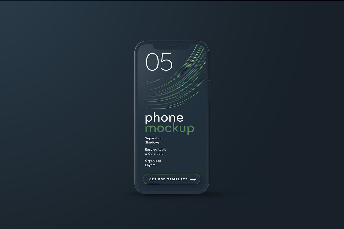Dark Clay Multi Device Mockup Set, an iPhone Mockup by Deeplab (Photo 4 of 12)