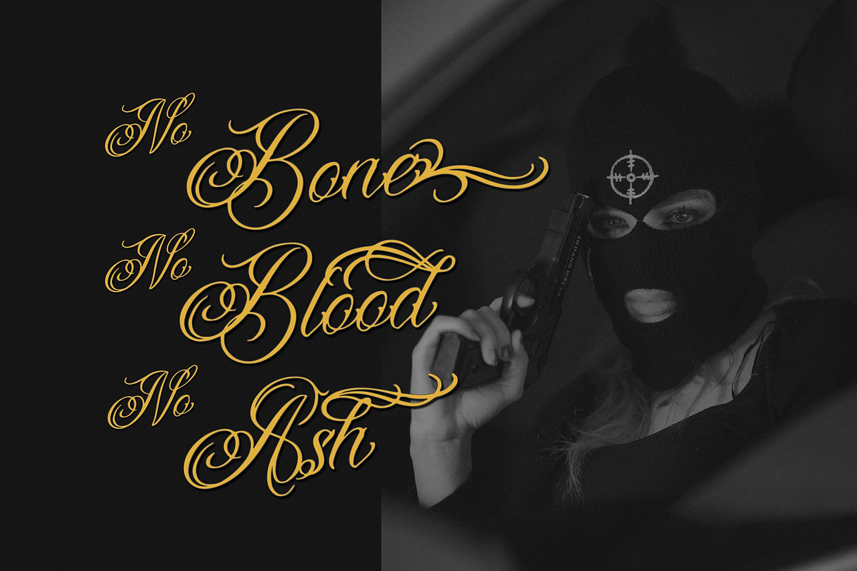 Landog Tlaloc | Tattoo Script Font, a Script Font by Denustudios (Photo 6 of 14)