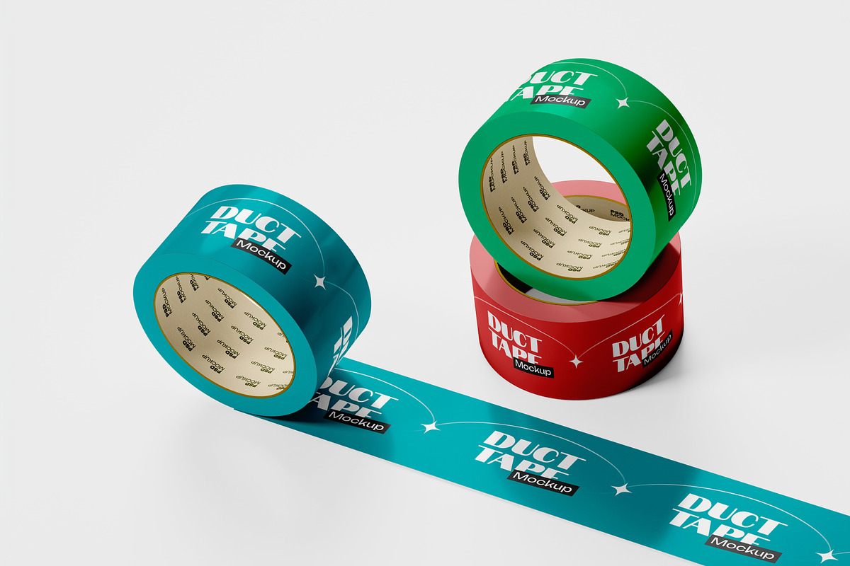 Duct Tape Mockup, a Packaging Mockup by Budogol Studio (Photo 2 of 4)