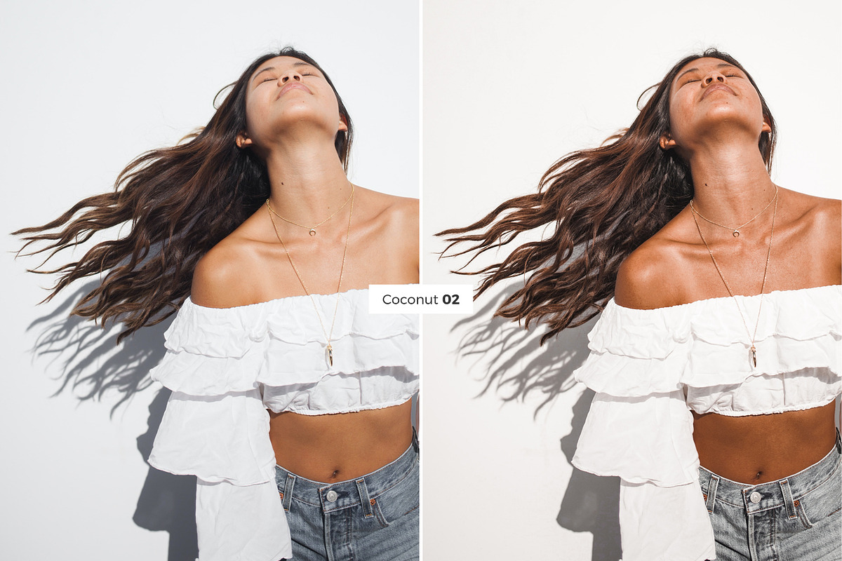 4 Lightroom Presets COCONUT, an Action Add-On by Graace Studio (Photo 6 of 8)