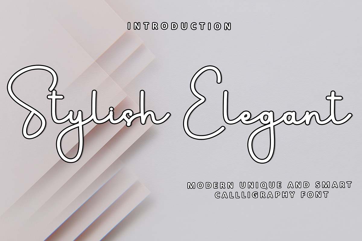 Stylish Elegant, a Handwritten Font by InermediaSTUDIO (Photo 1 of 8)