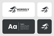 Silhouette Horse Logo Design, a Branding & Logo Template by Artnivora.Std (Thumbnail 2 of 3)