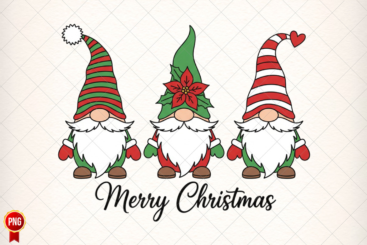 Merry Christmas Clipart Sublimation, an Illustration by SinaCreation (Photo 1 of 5)