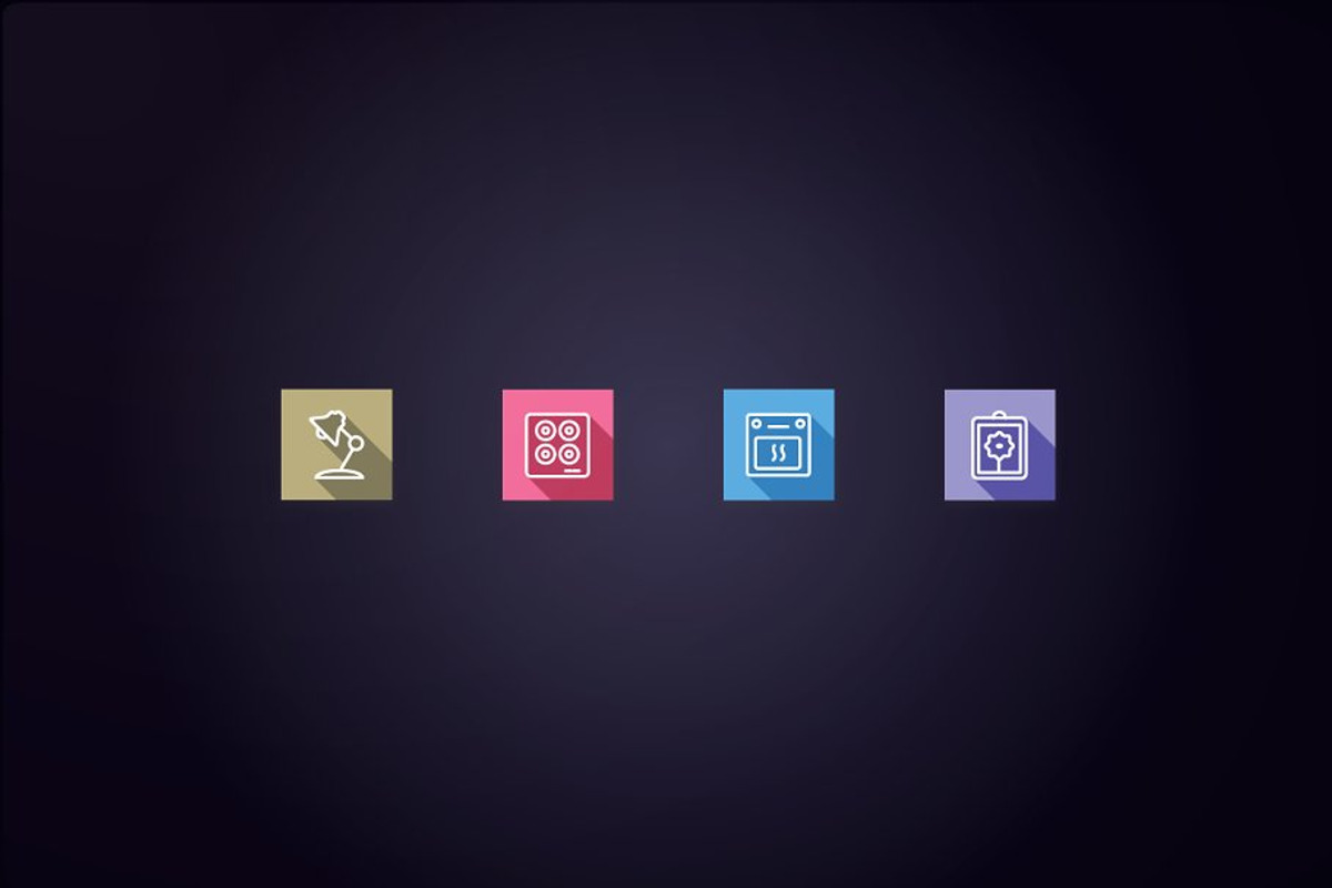 Home Appliances and Furniture Icons, an Outline Icon by FlatLineIcons (Photo 6 of 6)
